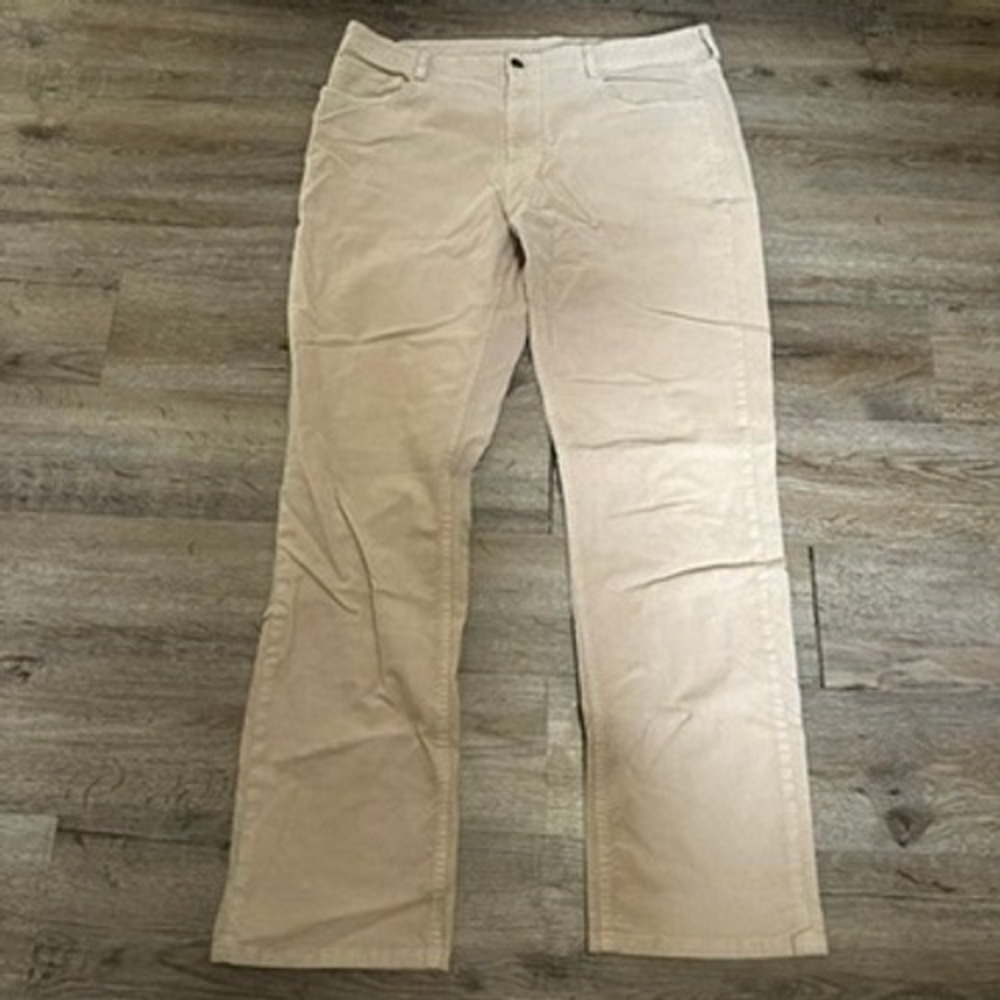 Vineyard Vines Mens Tan Corduroy Straight Leg Five Pocket Pants 35x32